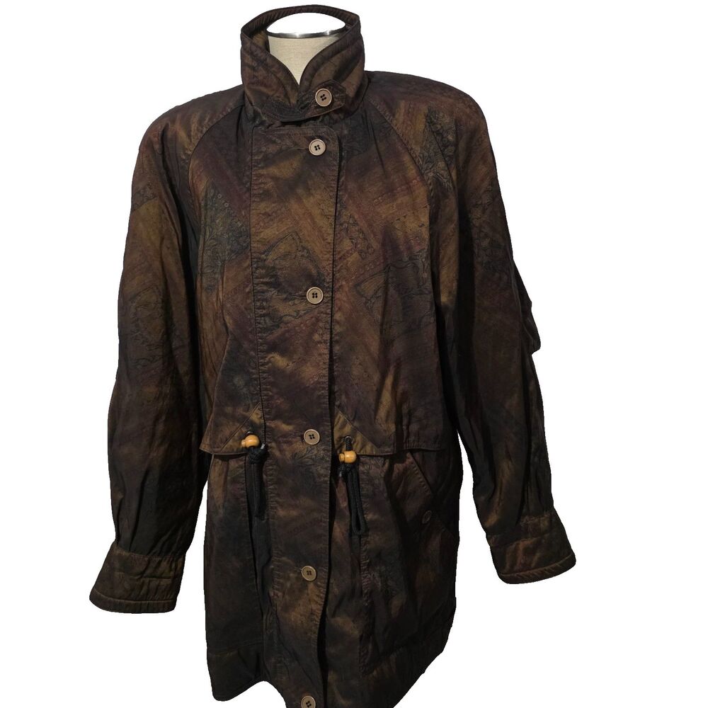 Vtg 90s Forecaster of Boston Jacket Metallic Iridescent M